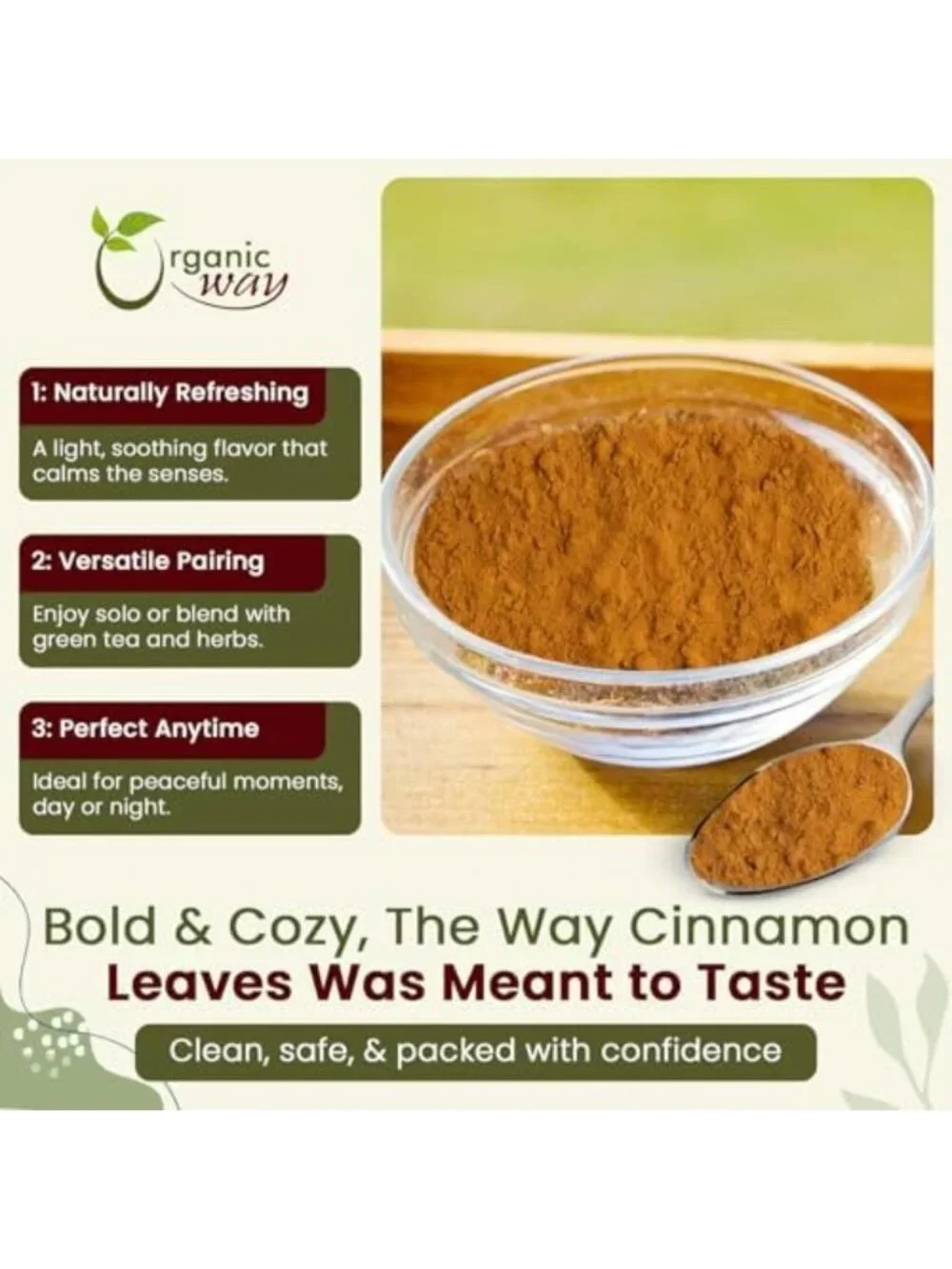 Pure Ceylon Cinnamon Powder - Organic Sri Lankan Spice for Baking & Cooking (16